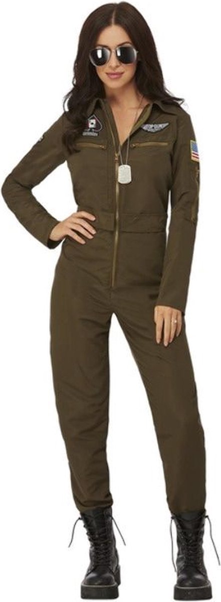   Kostuum -L- Top Gun Maverick Aviator Groen