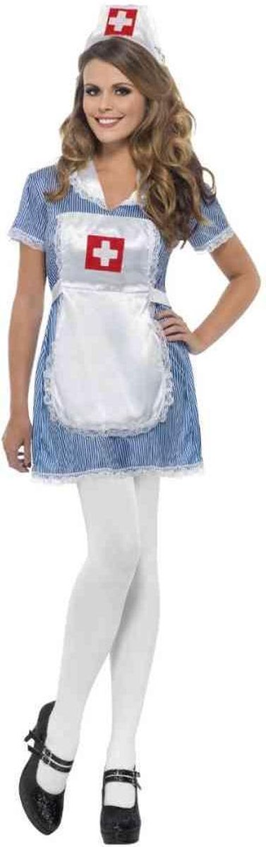  Kostuum -S- Nurse Naughty Blauw