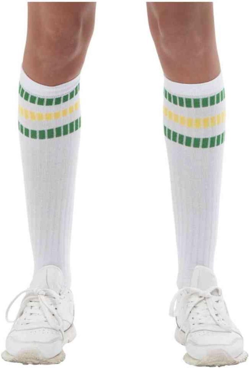   Kostuum Sokken 80s Sports Wit