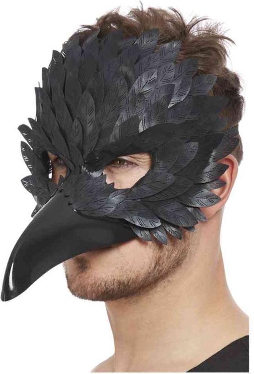 Smiffys Masker Raven Zwart