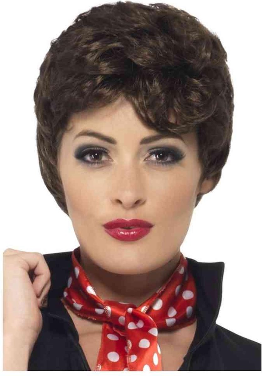   Pruik Grease Rizzo Bruin