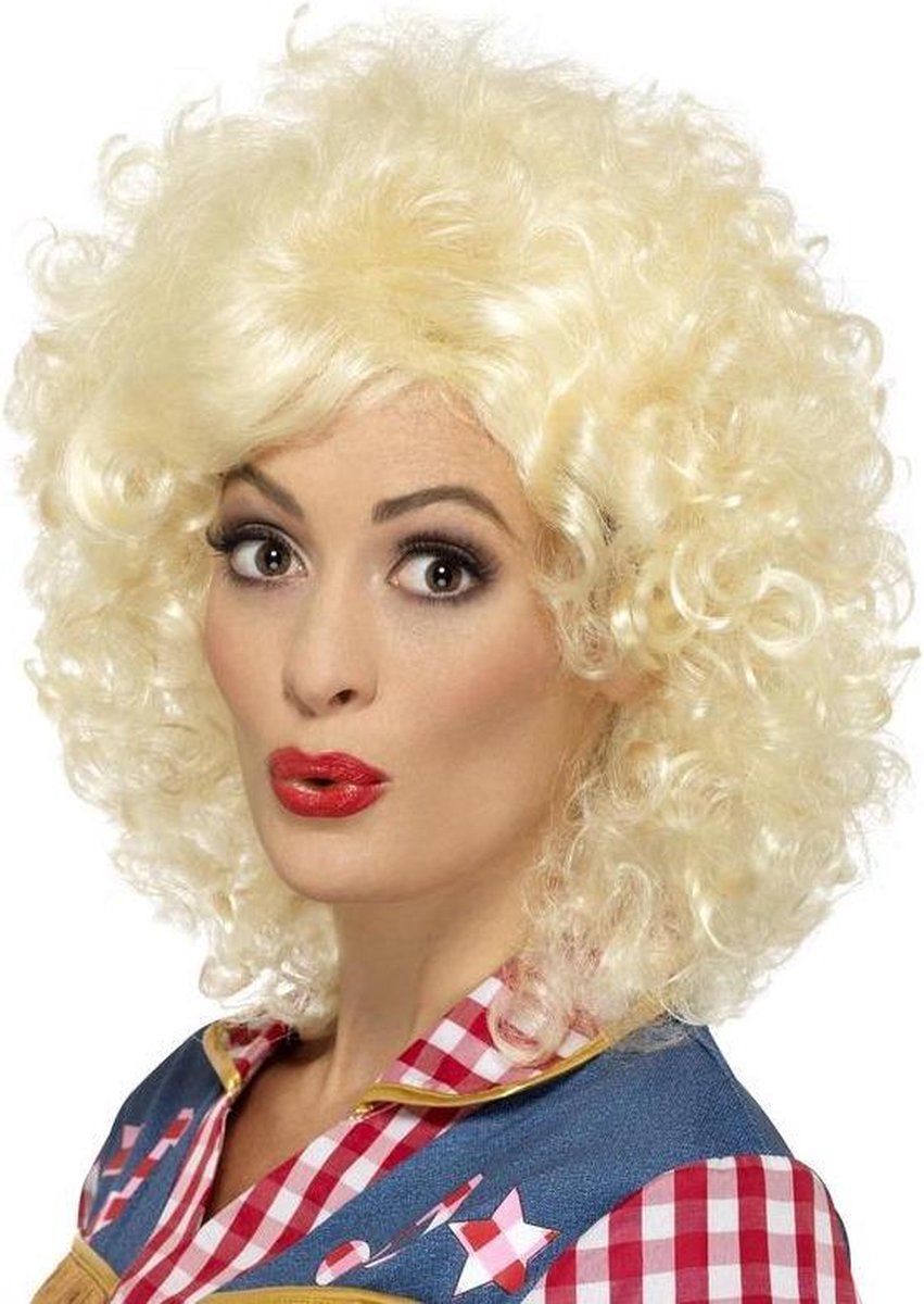   Pruik Rodeo Doll Blonde Wit