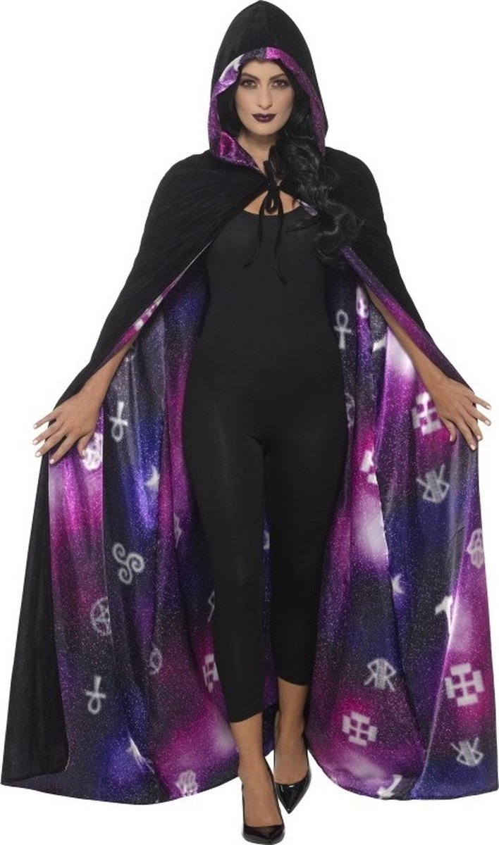 Tweezijdige Galaxy Ouija verkleed Cape