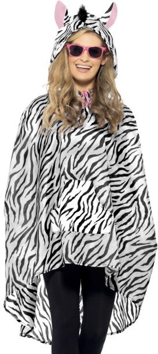 Zebra Party Poncho