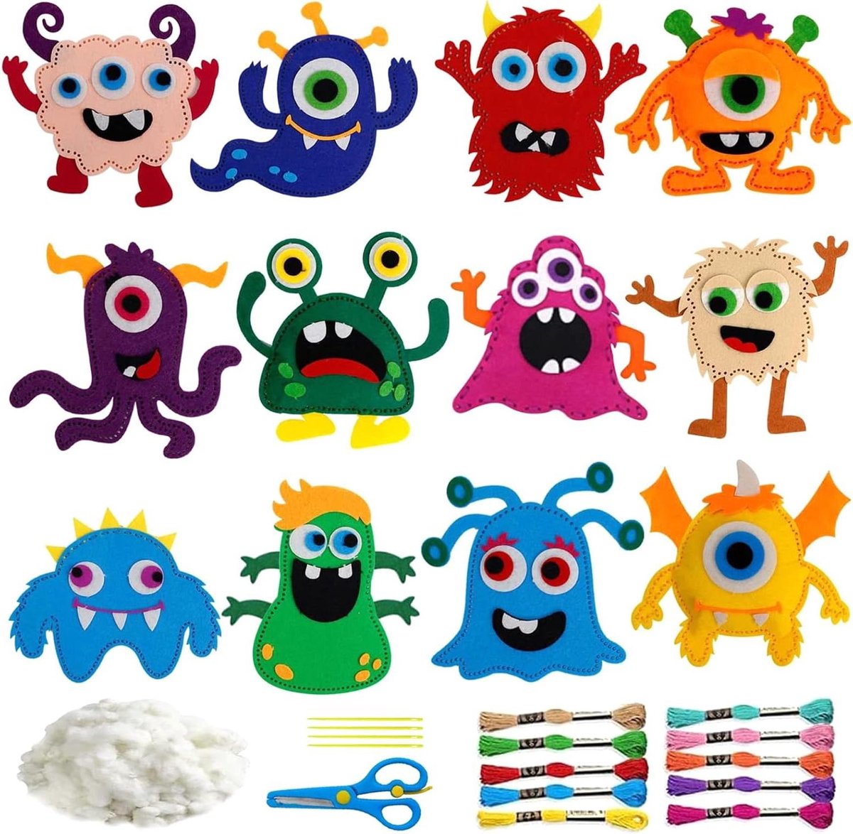 Smoakez - Naaiset voor kinderen viltdieren doe-het-zelf diervormen - pedagogische beginners - Pasen decoratie