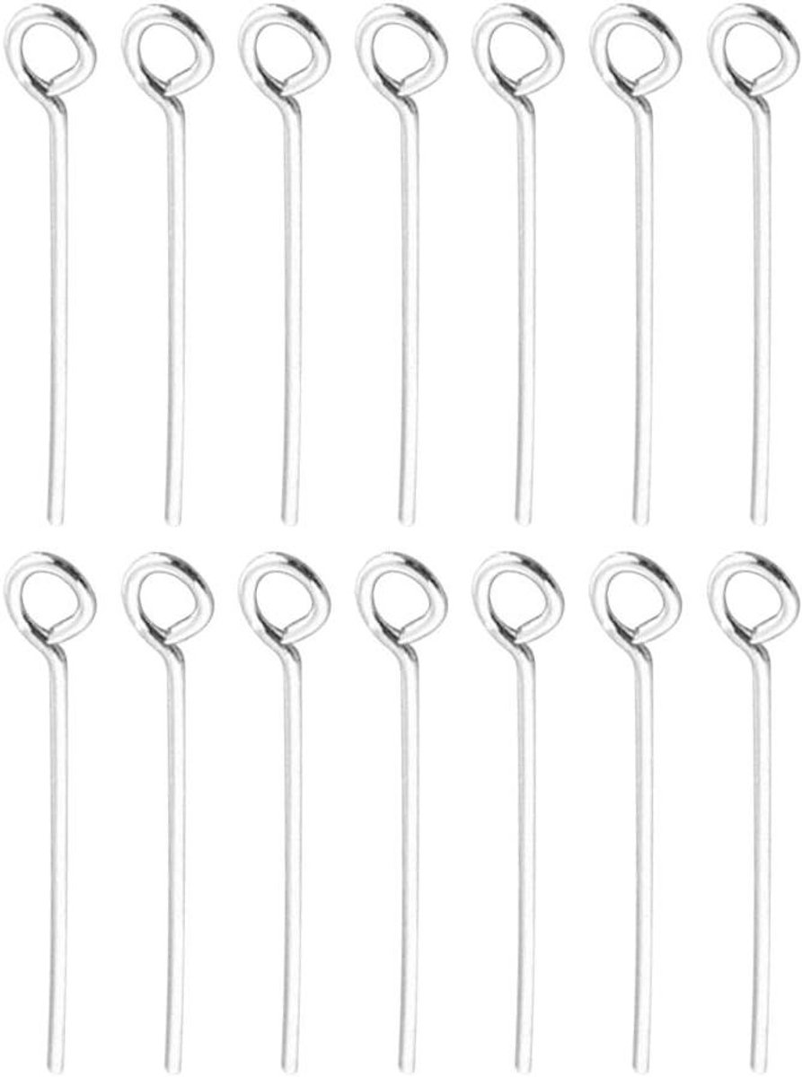 Smoakez - Open Eye Pins voor Zelfgemaakte Sieraden 200 Stuks Roestvrij Staal