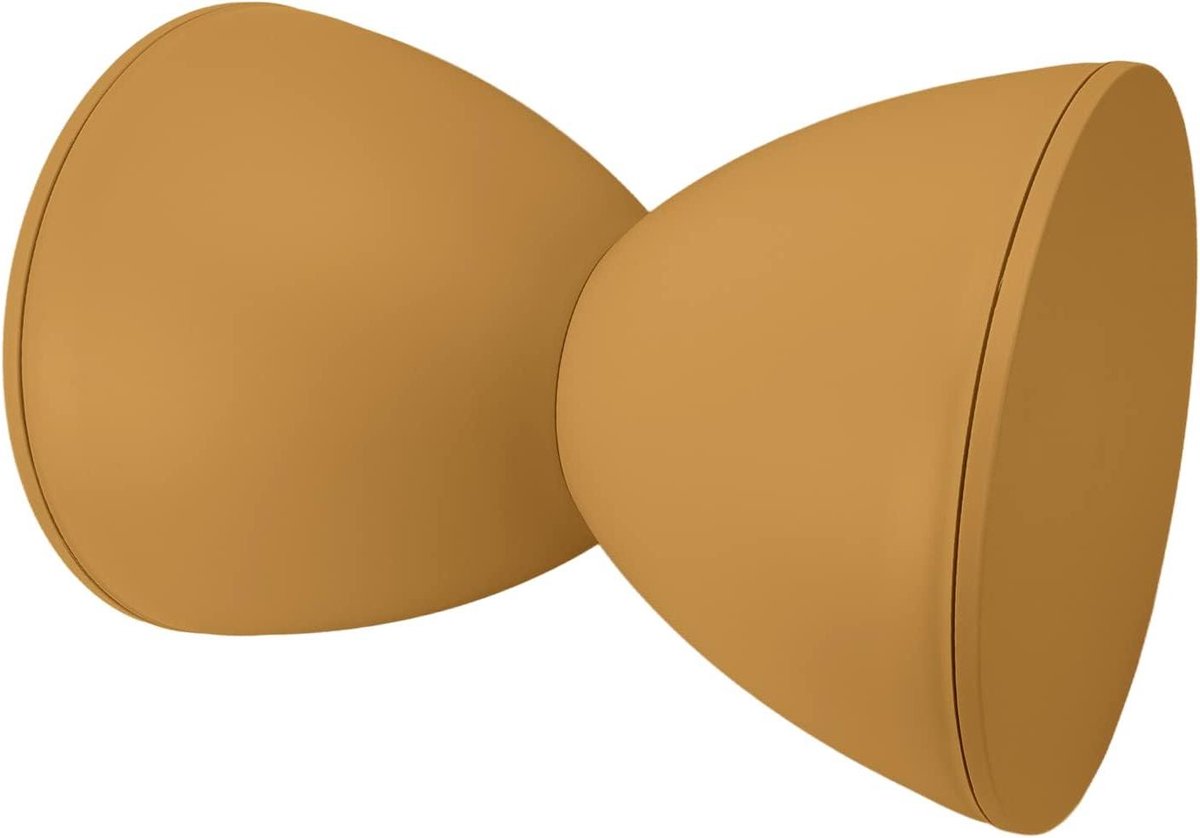 Smoakez - Plastic Krukje met Zandloper Design - Scandinavische Stijl - Veelzijdige Bijzettafel - Eenvoudig en Elegant - Veilig en Duurzaam - Geschikt voor Badkamer (Geel)