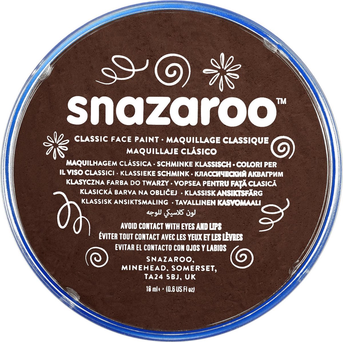 Snazaroo Schmink 18ml Dark Brown