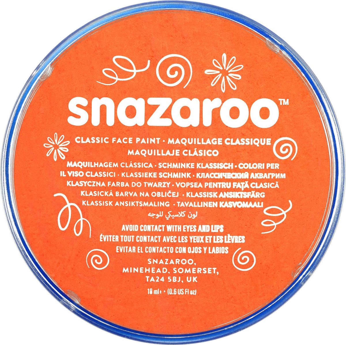 Snazaroo Schmink 18ml Orange