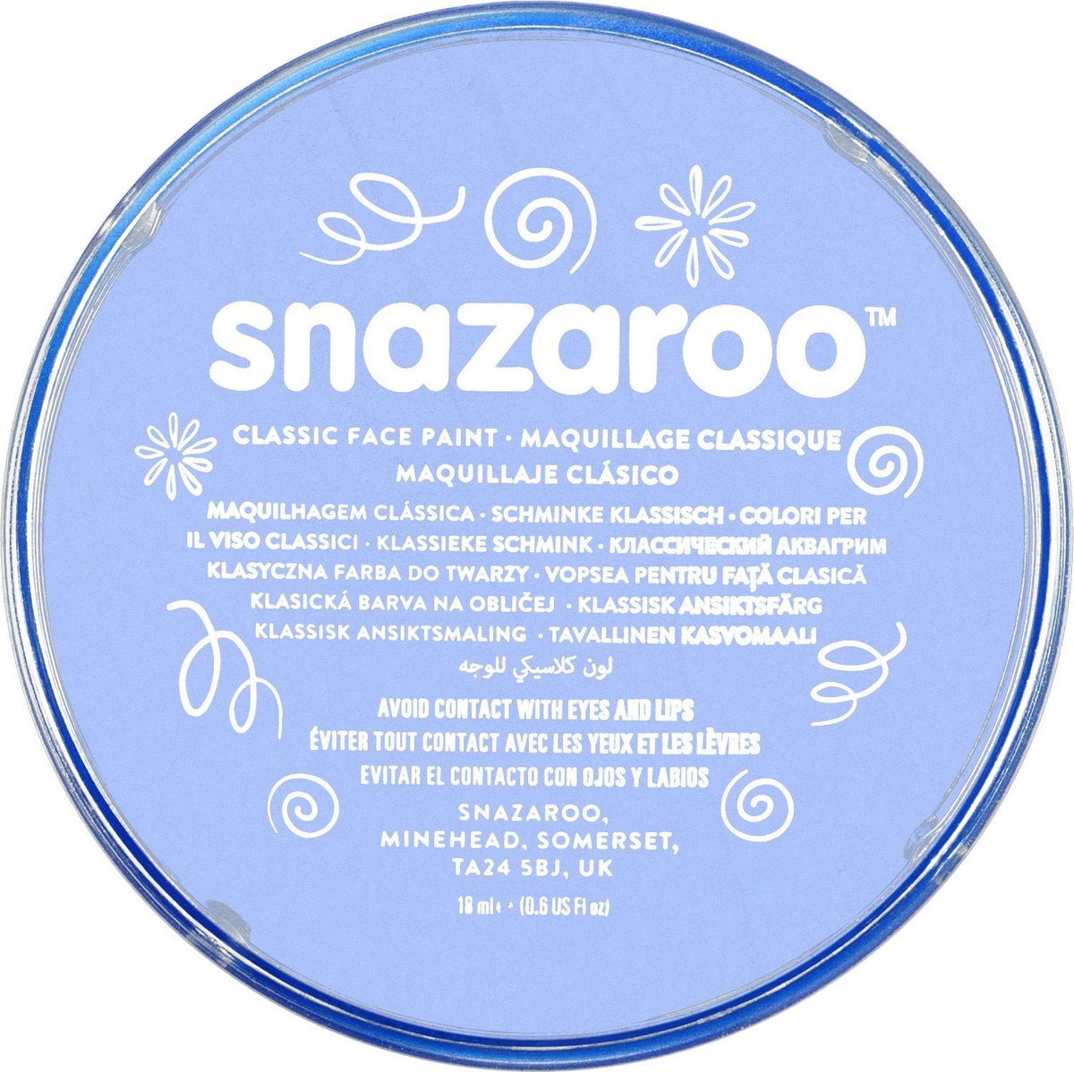 Snazaroo Schmink 18ml Pale Blue