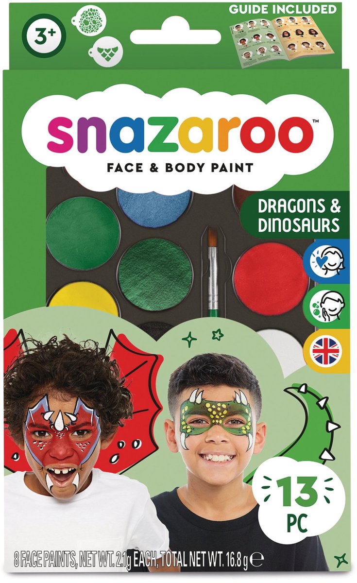 Snazaroo Schminkset 13-delig Draken en Dinosaurussen
