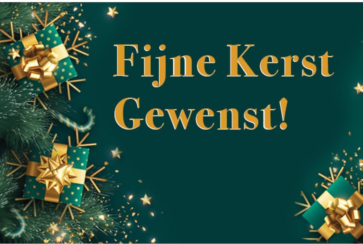 Fijne Kerstdagen Spandoek -2 100x200cm