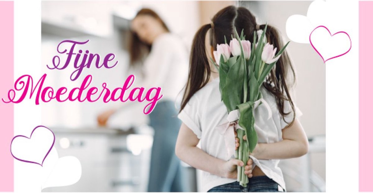 Fijne Moederdag Spandoek 100x200cm