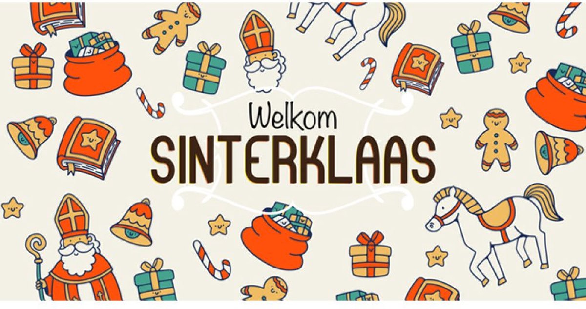 Welkom Sinterklaas Banner 125x250cm