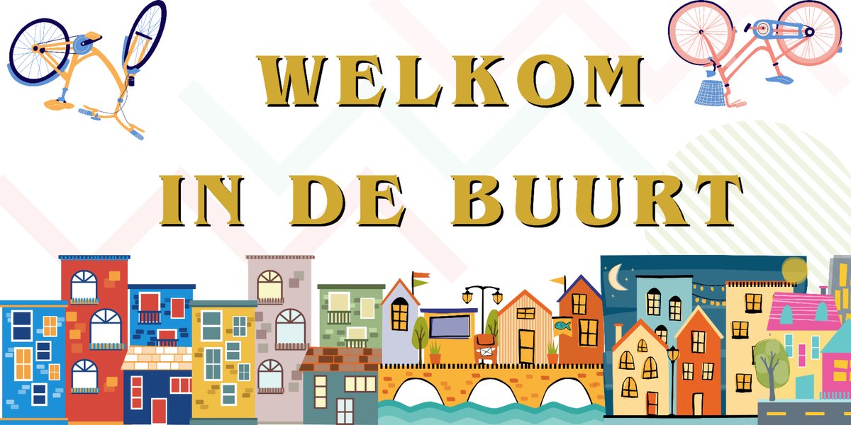 Welkom in de Buurt Banner 100x200cm -Spandoek
