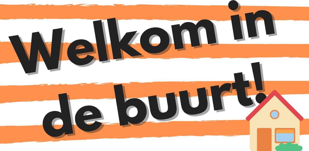 Welkom in de Buurt Spandoek 50x100cm
