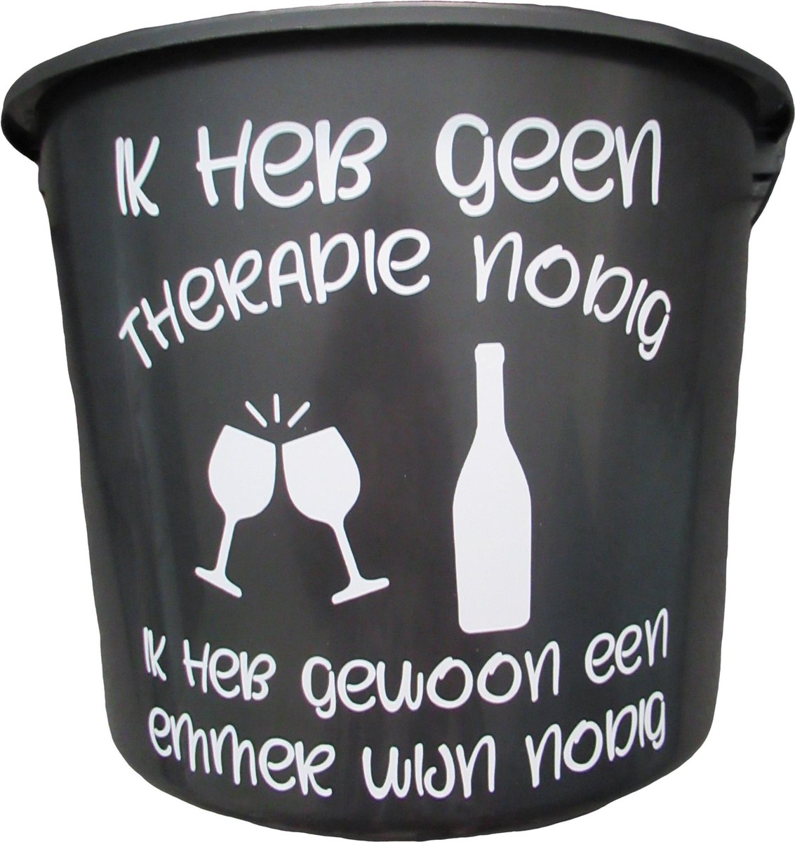 Cadeau emmer - Emmer Wijn - 12 liter - zwart - cadeau - geschenk - gift - kado - surprise - wijn