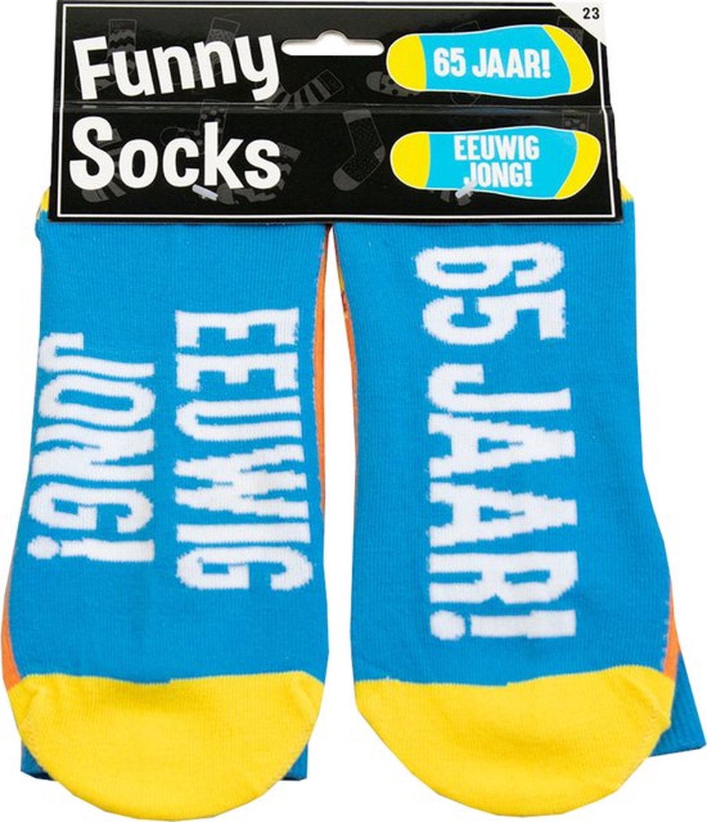 Sokken - 65 jaar! Eeuwig jong! - Funny socks