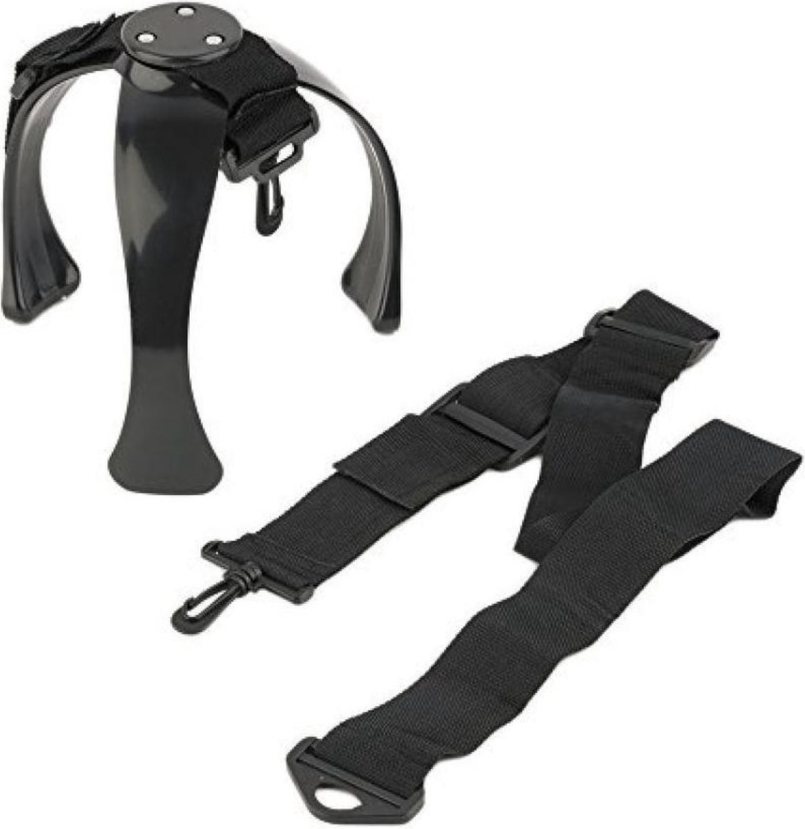 Balhouder met draag gordel - Voetbaltrainer - Zwart - Voor voetbal maat 5