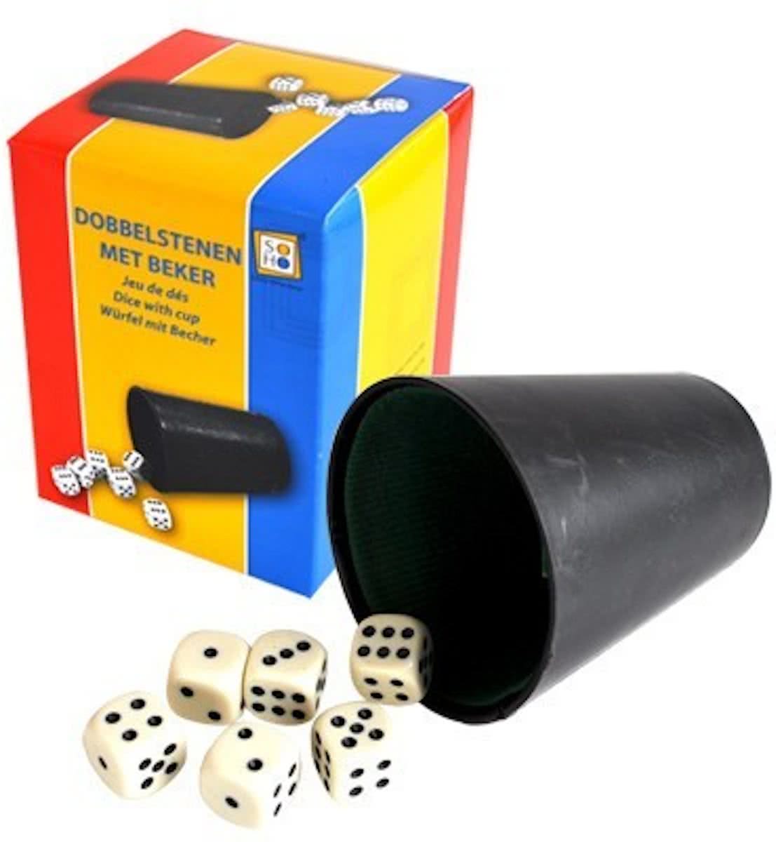   dobbelstenen met beker