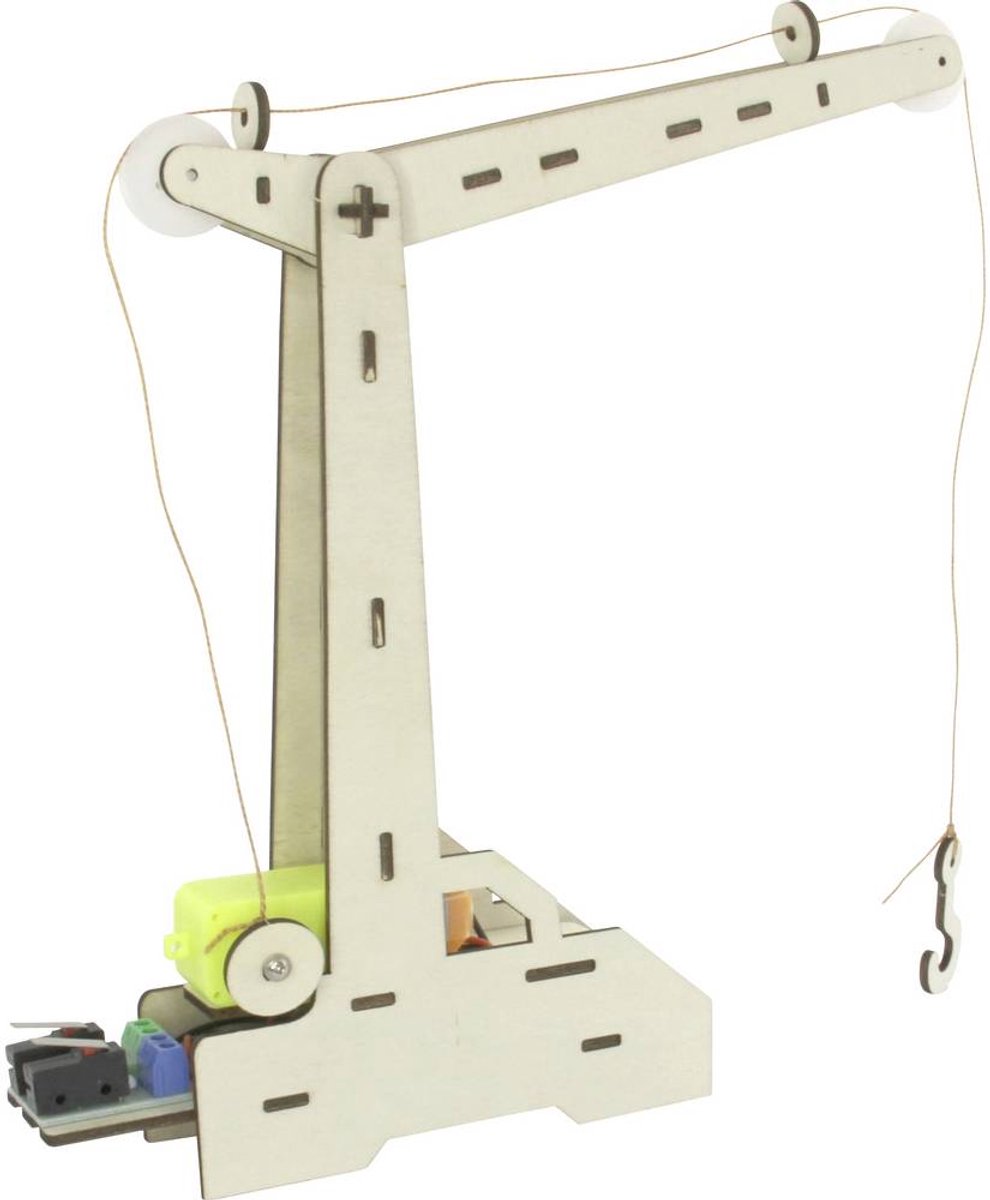   19590 Motorbetriebener Kran Elektronica, Experimenten, Knutselen, Natuurkunde Bouwpakket Vanaf 14 jaar