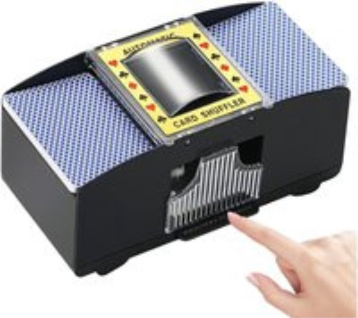 Kaartenschudder - Schudmachine - Kaarten schudder - Elektrisch - Automatisch - Speelkaarten - Kaartspellen -  