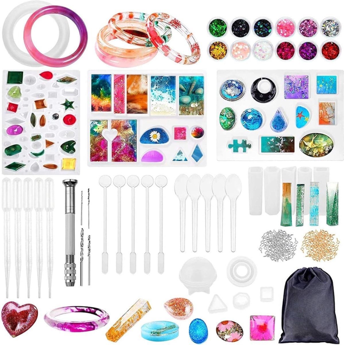 Solacis Epoxy starterspakket - Epoxy - Epoxy mallen - Epoxy giethars - Epoxy set - Must have om met epoxy te beginnen!