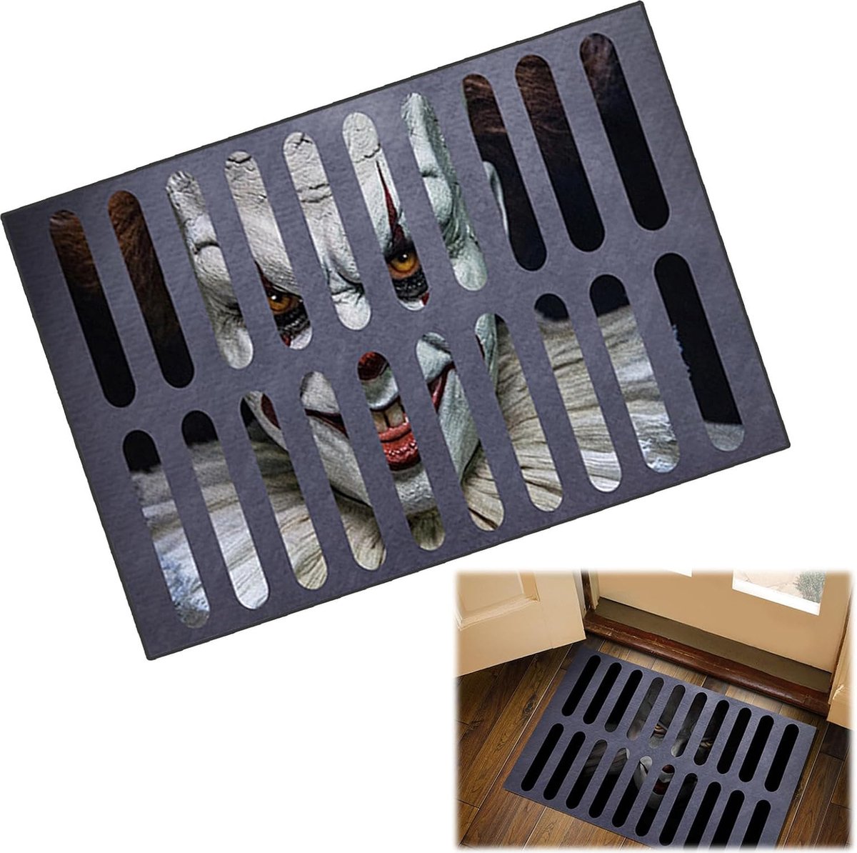 Solacis Halloween Decoratie - Deurmat - Halloween versiering - Decoratie buiten - Horror - Eng - Must have voor halloween!