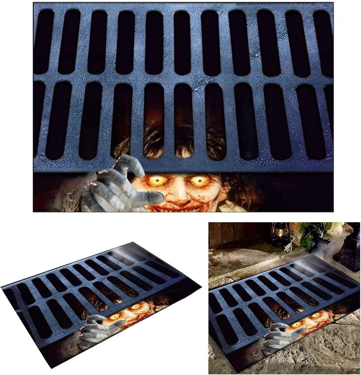 Solacis Halloween Decoratie - Deurmat - Halloween versiering - Decoratie buiten - Horror - Eng - Must have voor halloween!