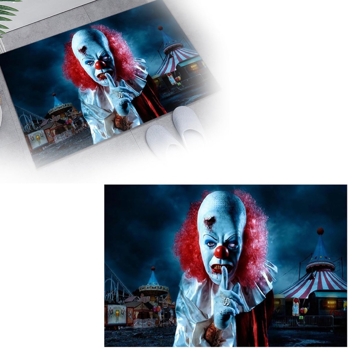 Solacis Halloween Decoratie - Deurmat - Halloween versiering - Decoratie buiten - Horror - Eng - Must have voor halloween!