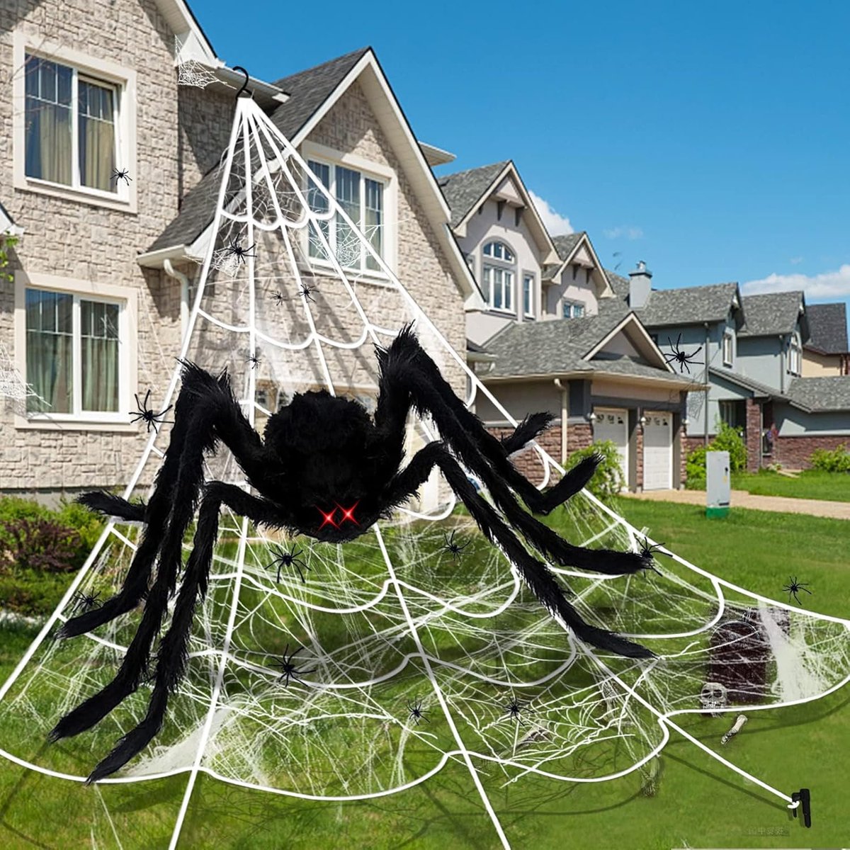 Solacis Halloween Decoratie - Grote spin - Halloween versiering - Horror - Eng - Must have voor halloween!