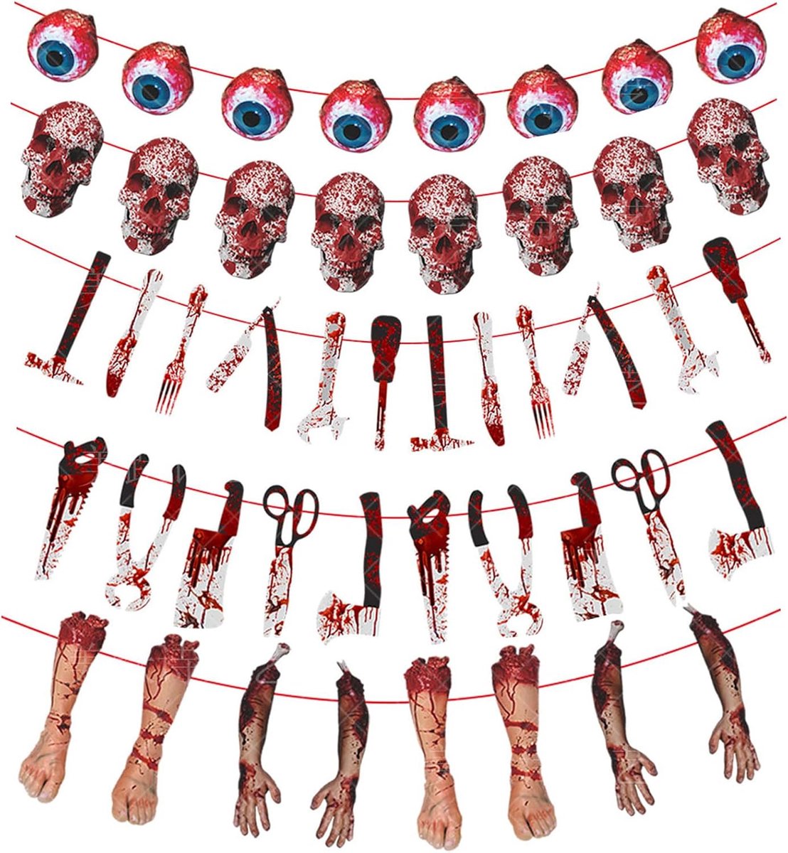 Solacis Halloween Decoratie - Raamsticker - Halloween versiering - Horror - Eng - Must have voor halloween!