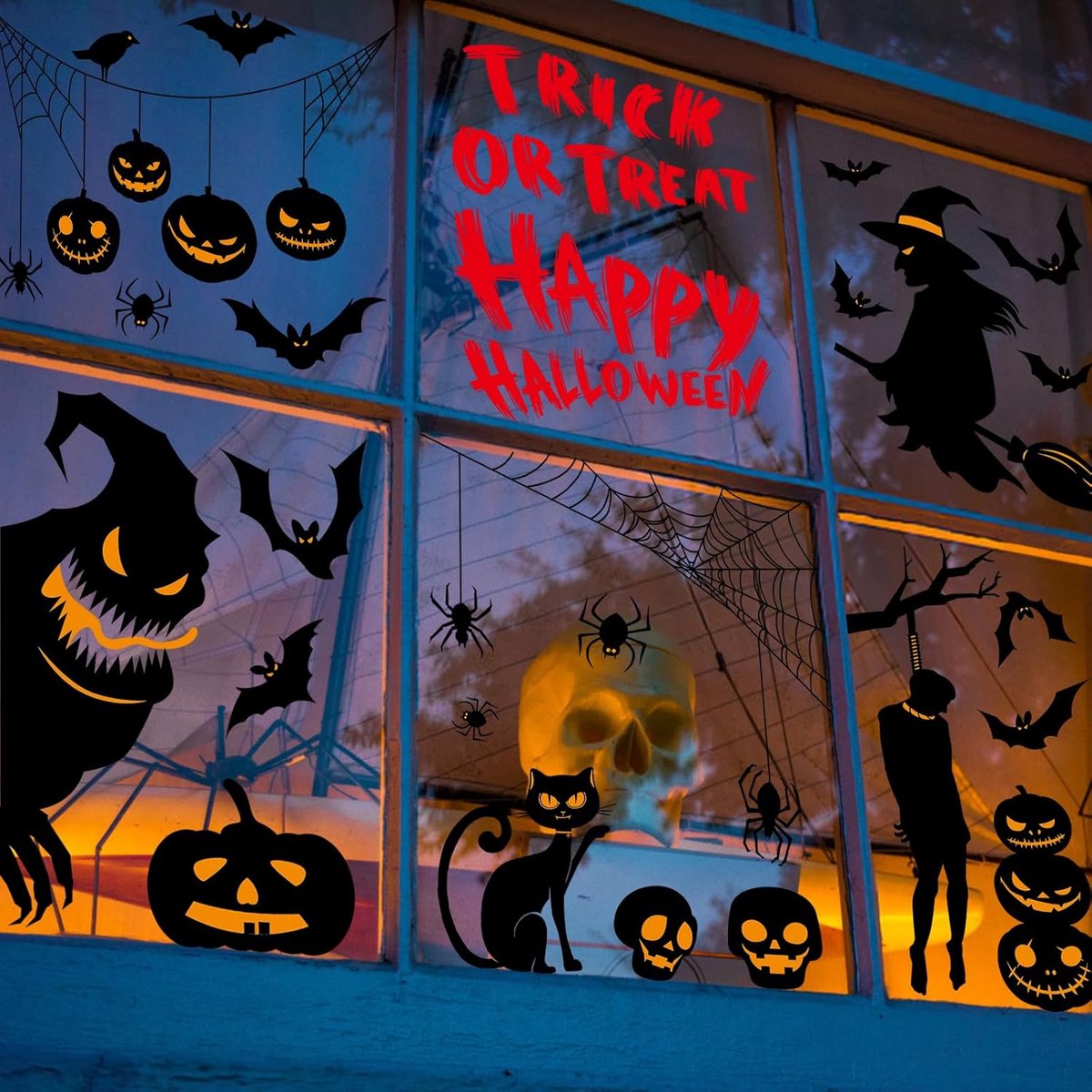 Solacis Halloween Decoratie - Raamsticker - Halloween versiering - Horror - Eng - Must have voor halloween!