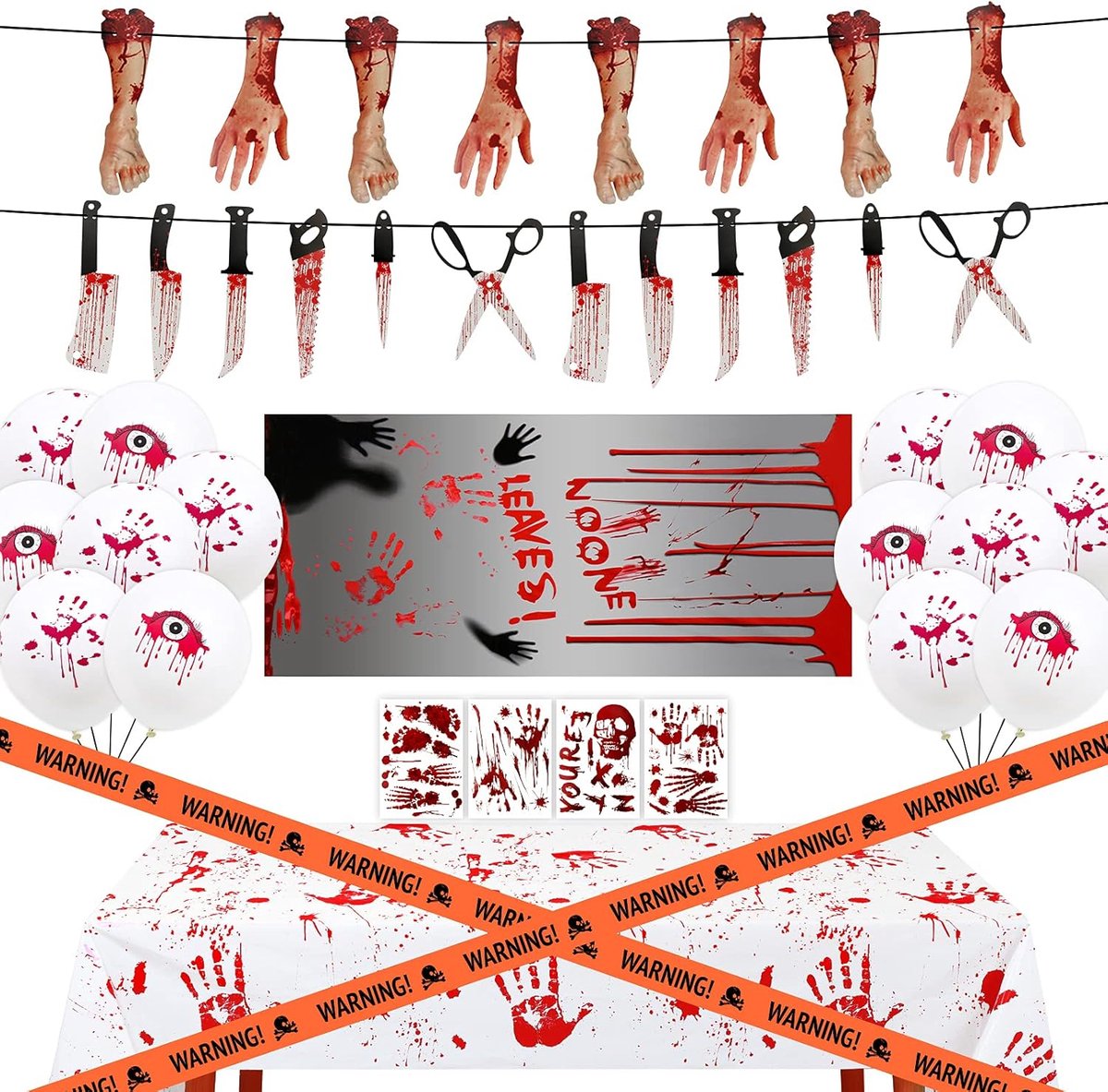 Solacis Halloween Decoratie - Tafelkleed - Halloween versiering - Horror - Eng - Must have voor halloween!