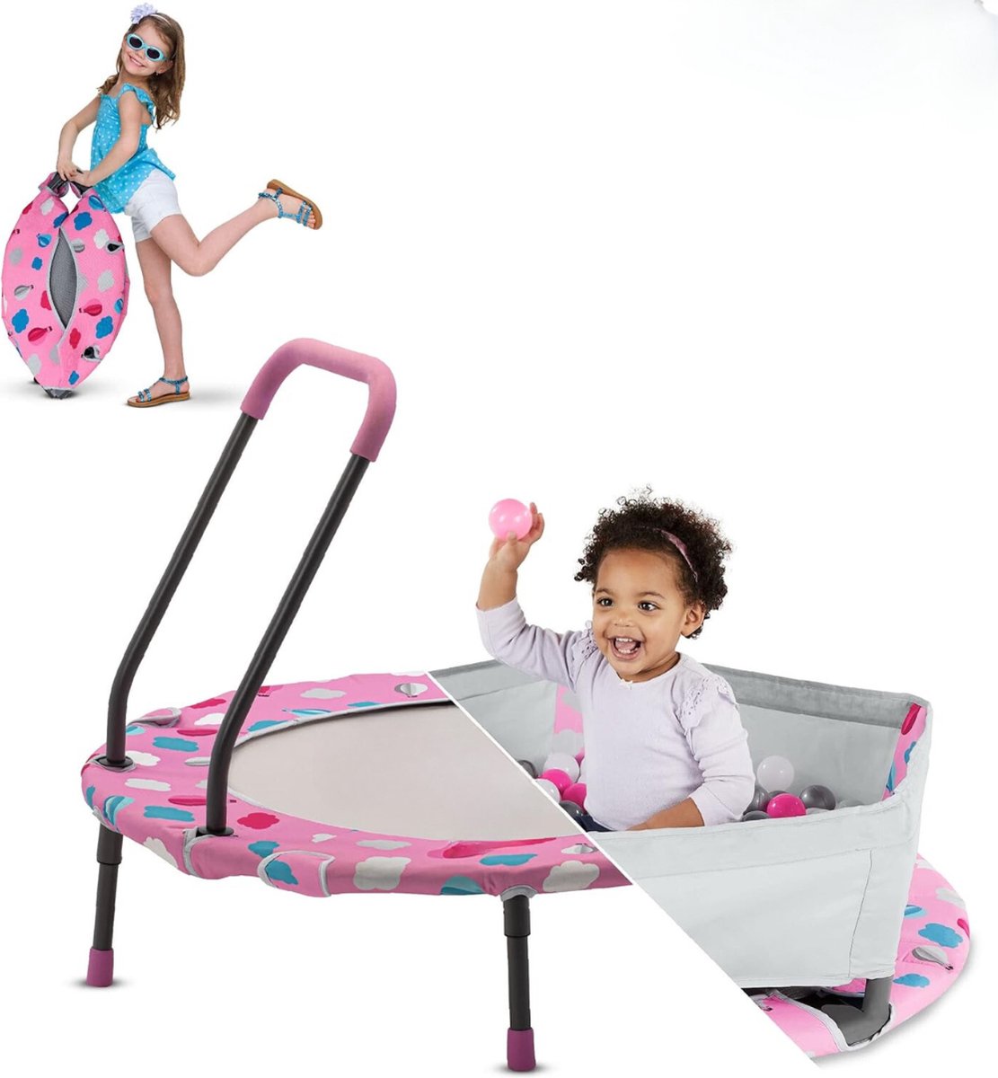 Solacis Mini trampoline - Fitness trampoline - Kinder trampoline - Mini trampoline volwassenen - Kleine trampoline - Must have!