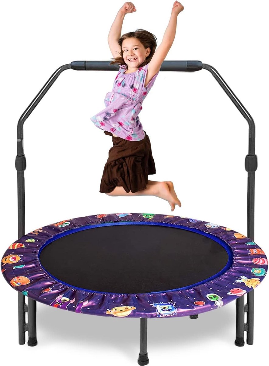 Solacis Mini trampoline - Fitness trampoline - Kinder trampoline - Mini trampoline volwassenen - Kleine trampoline - Must have!