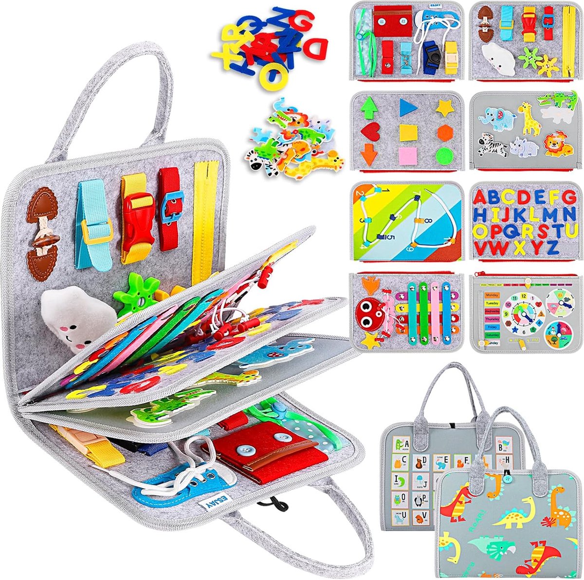 Solacis Speelgoed voor onderweg - Speelgoed voor in de auto - Reisspeelgoed - Speelgoed voor op reis - Autospeelgoed onderweg - Must have voor op reis!