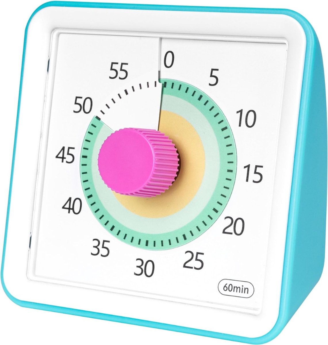 Solene Aftelklok - Visuele Timer - Gekleurde Schijf - Instelbaar Alarm - Ideaal Voor Kinderen En Speciaal Onderwijs - Met Beschermhoes