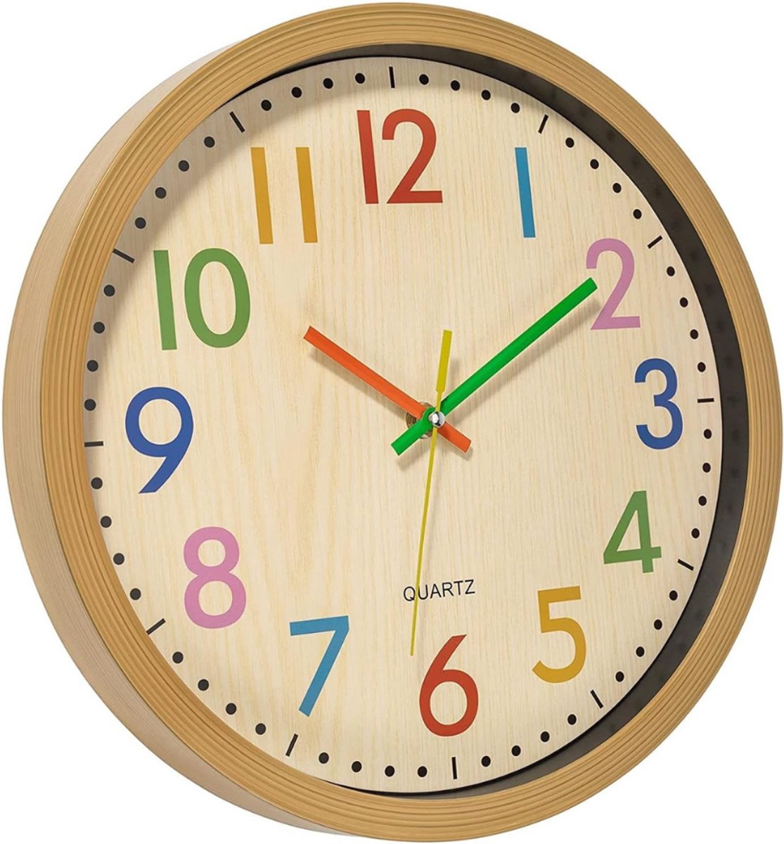 Solene Aftelklok - Visuele Timer 60 Minuten - Stille Werking - Kleurgecodeerde Wijzerplaat - Ideaal Voor Studeren, Werk, ADHD - Draagbaar - Batterij Aangedreven