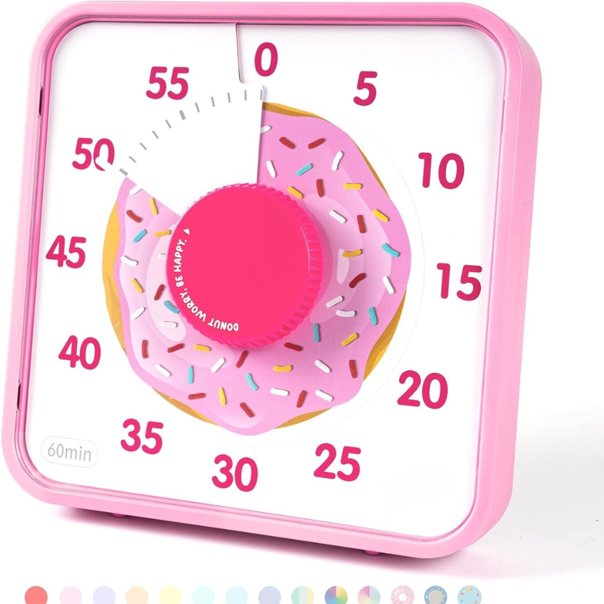 Solene Aftelklok - Visuele Timer Voor Kinderen - Mechanisch - Geluidssignaal - Educatief Tijdonderwijs - Magnetisch En Vrijstaand