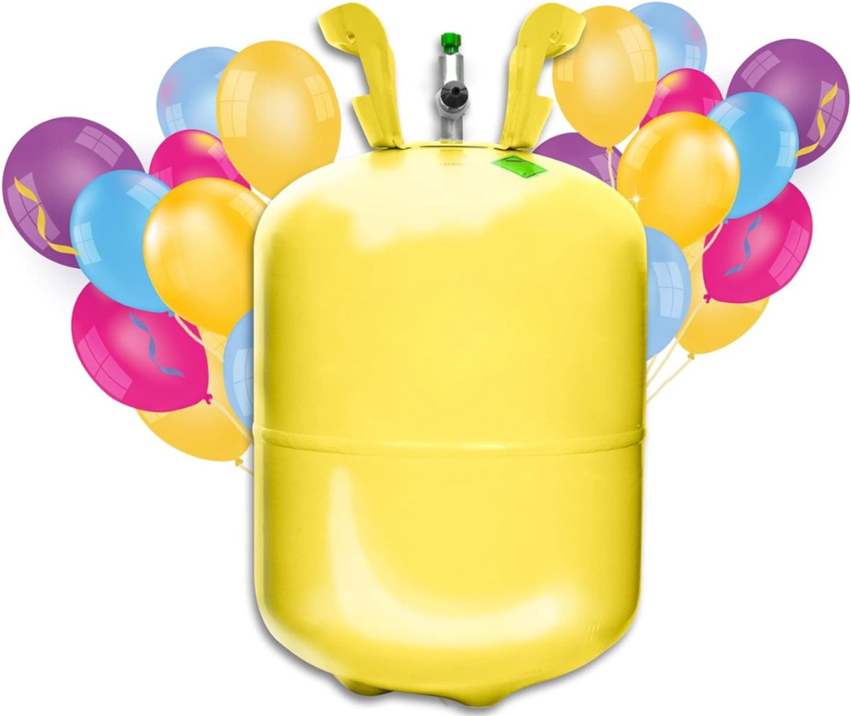 Solene Helium Tank Voor Ballonnen - Wegwerp Fles - Vult Tot 30 Ballonnen - 99,9% Zuiver Helium - Recyclebaar - Geschikt Voor Latex Ballonnen