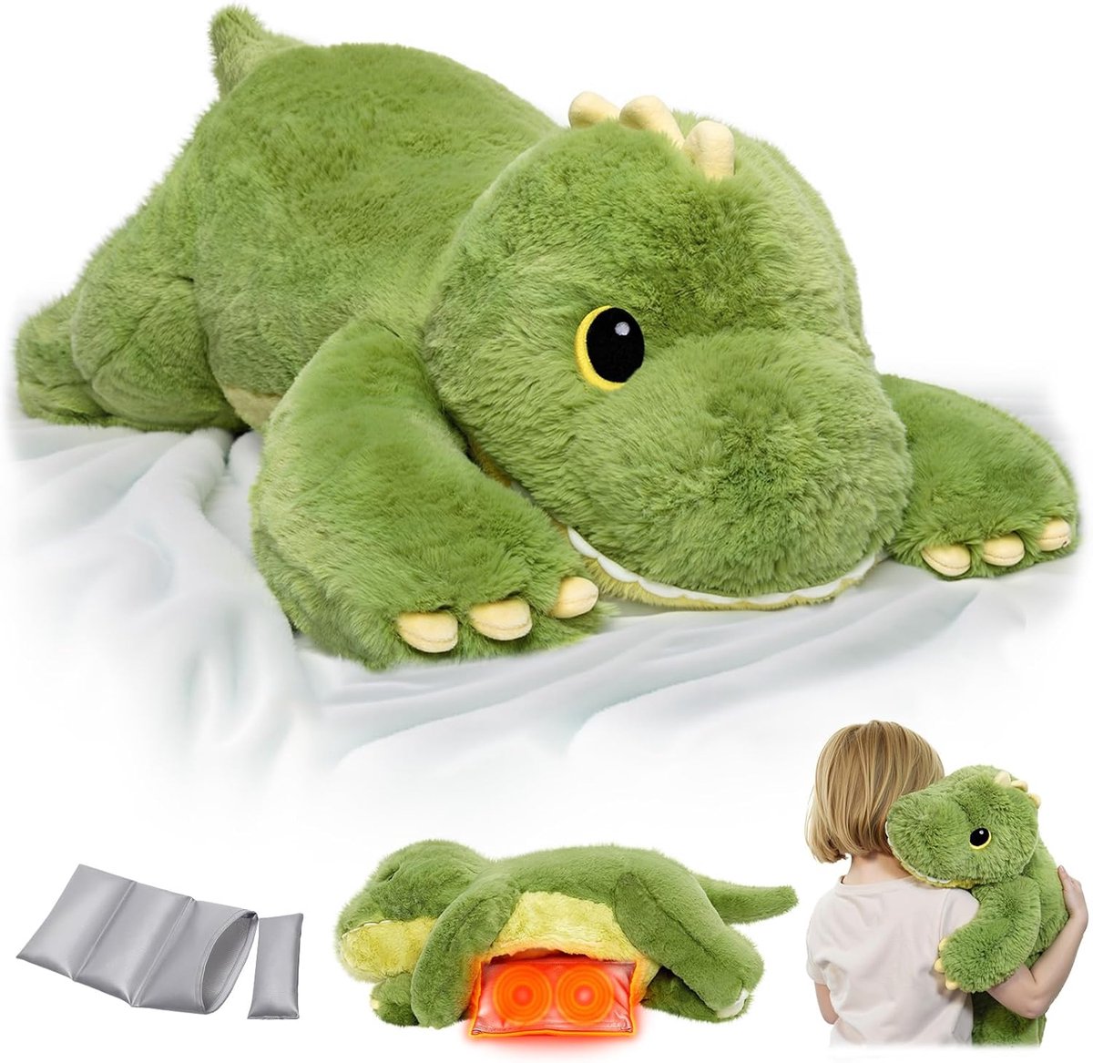 Solene Verzwaringsknuffel - Weighted Stuffed Animal - Zacht Sensorisch Speelgoed 60 cm - Comfortabel & Kalmerend Kussen - Anti-Stress Knuffel Voor Volwassenen & Kinderen - Ontspannend & Knuffelbaar Cadeau