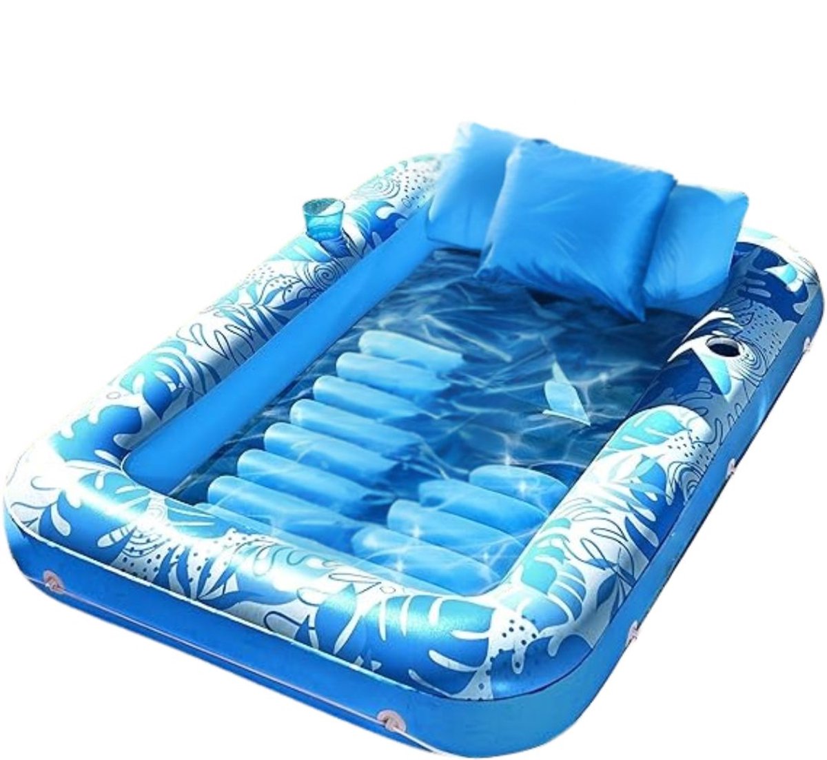 Solene Zonnebed Opblaasbaar - Opblaasbare Zonnebed - Opblaasbare Ligbed - Opblaasbare Zonnebadligstoel - Luchtmatras - Opblaasbare Zwembad - Geschikt Voor Volwassenen En Kinderen - Ideaal Voor Zwembad, Strand En Tuin - UV-bestendig