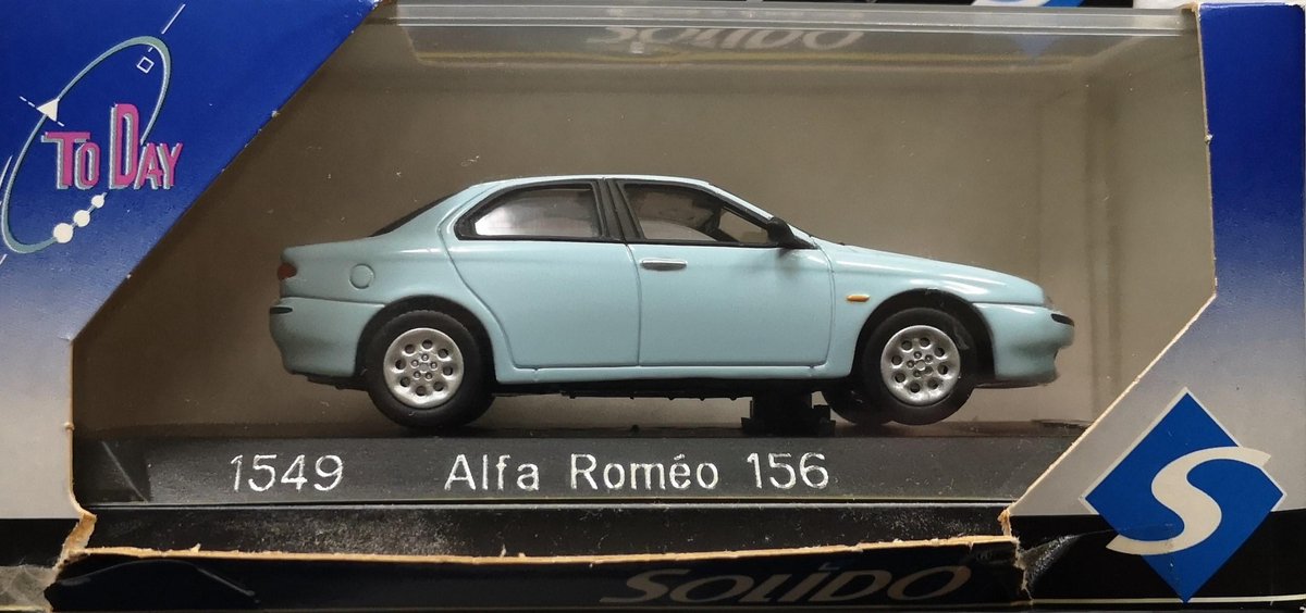 Alfa Romeo 156 Blauw Solido Speelgoedvoertuig 1:43
