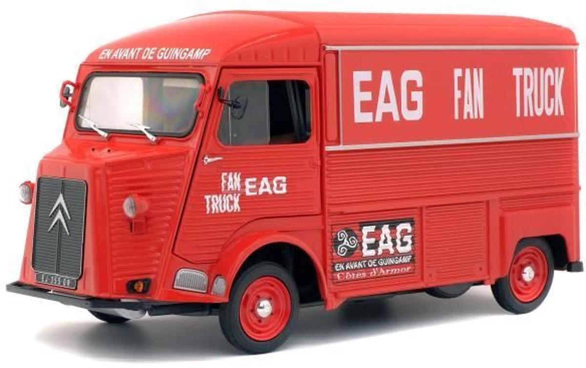 SOLIDO Vintage 1/16 Citro�n Hy Hybride auto - voor Guingamp - rood metaal