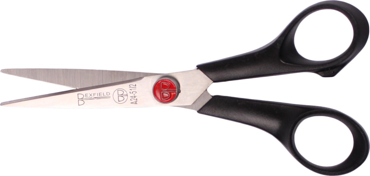 Bexfield Topschaar / naaisterschaar 14 cm zwart kunststof handvat