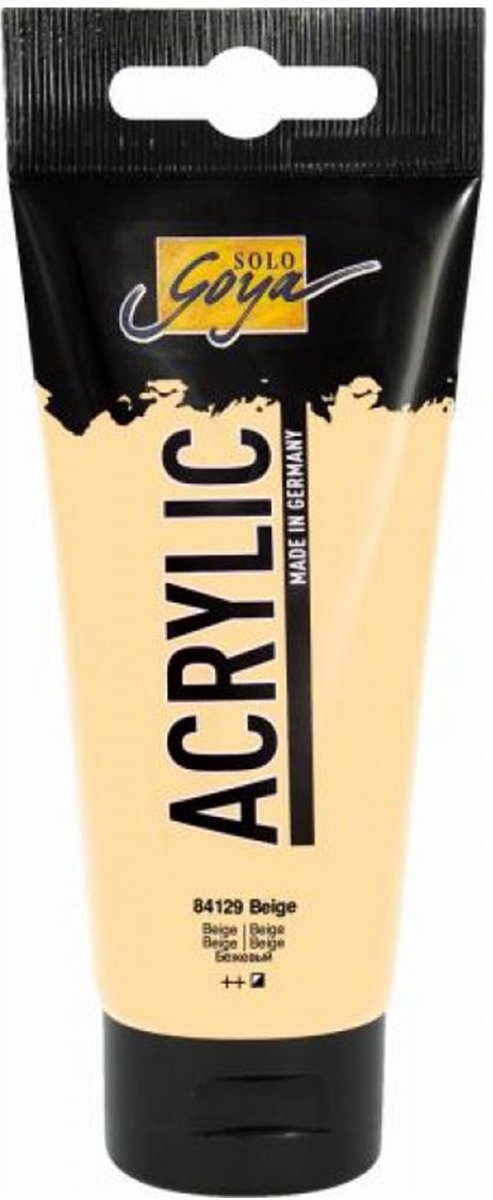 Solo Goya Beige Acrylverf - 100ml tube - Hoge kwaliteit A-merk