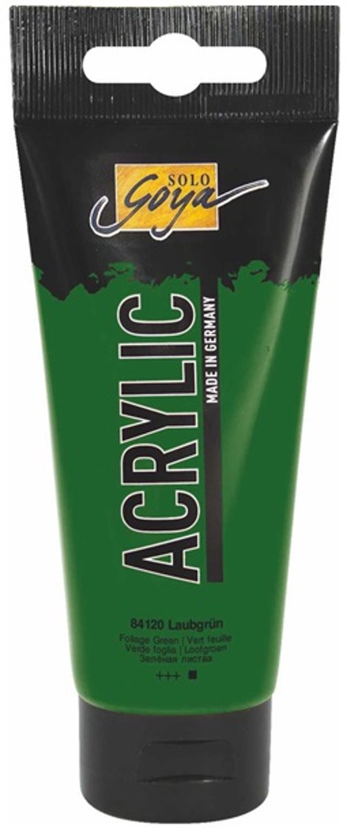 Solo Goya Bladgroene Acrylverf - 100ml tube - Hoge kwaliteit A-merk