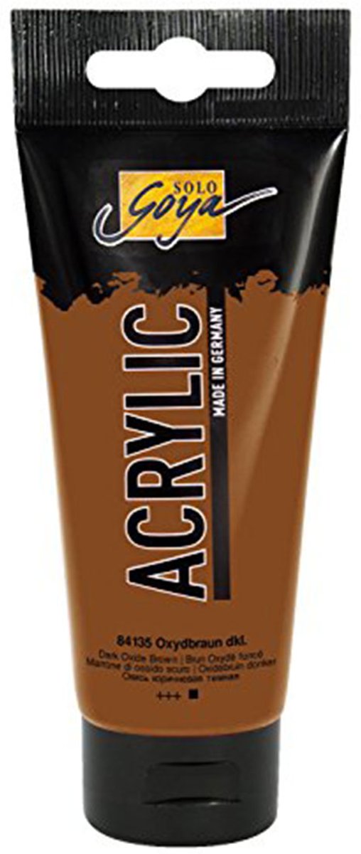 Solo Goya Oxidebruine Acrylverf - 100ml tube - Hoge kwaliteit A-merk