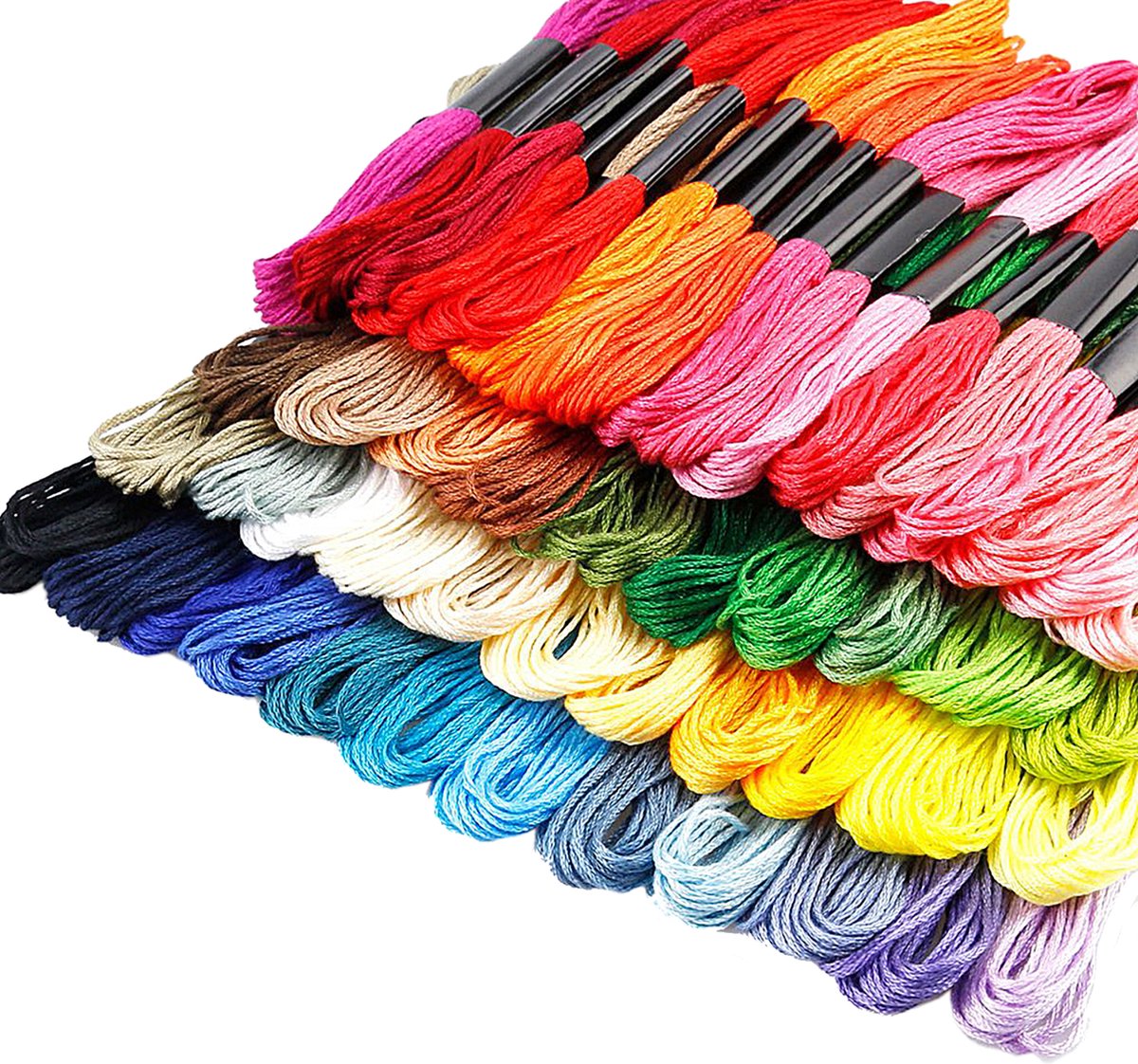 Somstyle Luxe 100-in-1 Borduurgaren Set - 8 Meter per Spoel - Naaigaren - Borduurwerken - Multicolor